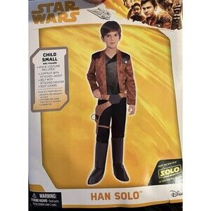 Star Wars Disney HAN SOLO Costume Small 4 5 6 Child Kids Cosplay Dress Up NEW